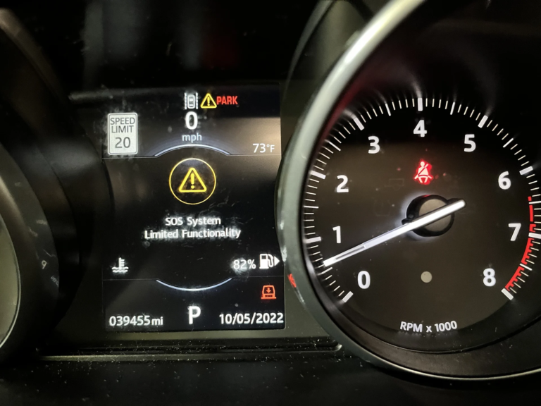 Land Rover SOS Limited Functionality - Engine Diary