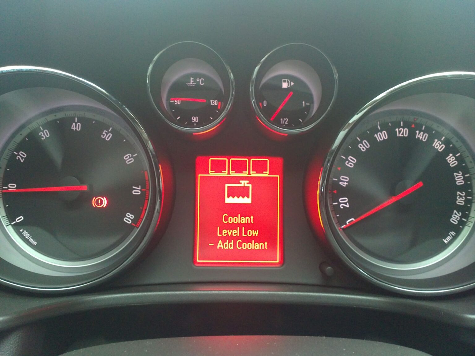 Turn off Engine and Check Coolant Level Warning What to do? Engine Diary